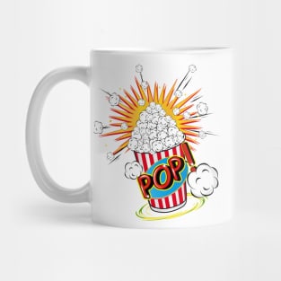 Popcorn in pop art style Mug